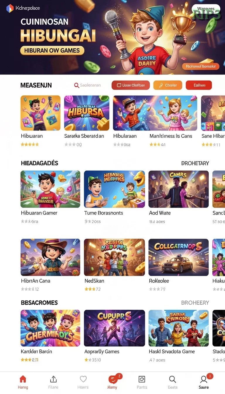 Cuplikan layar ISOTOTO — menu navigasi