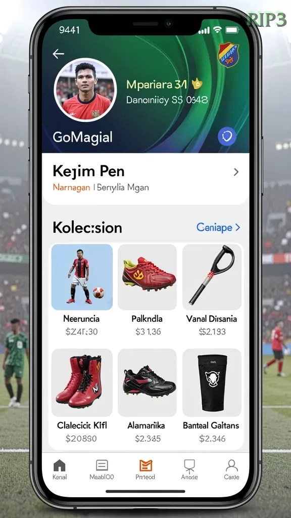 Cuplikan layar SPIN88 — menu navigasi